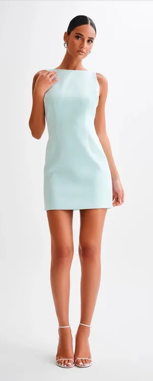 Ice Blue Mini Dress thumbnail 1