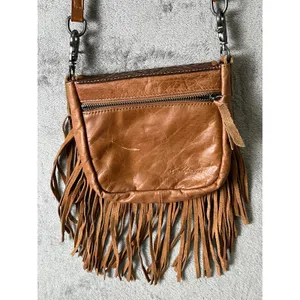 Montana West Western Tooled Leather Fringe Crossbody Bag Boho Festival Purse thumbnail 4