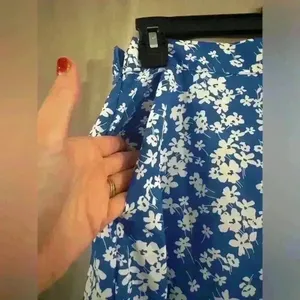Women’s Floral Blue Allegra K Skirt thumbnail 2