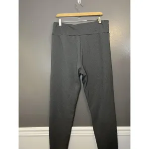 Fleece Lined Leggings Womens 2XL Gray High Rise Stretch Ankle Pants Owl Cozy thumbnail 4