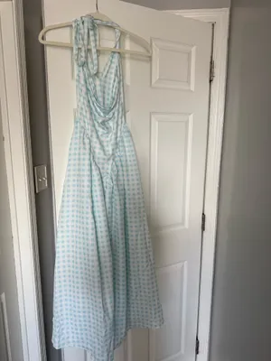 Halter Midi Dress Blue thumbnail 5