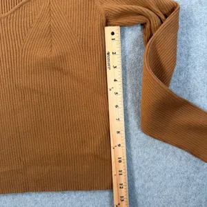 Old Navy Women's XL Brown Ribbed Knit Sweetheart Neckline Long Sleeve Sweater thumbnail 8
