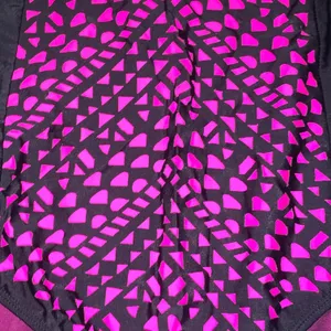 Torrid Plus Size 3X High-Waist Shaping Swimsuit Bikini Bottom Black Pink thumbnail 2