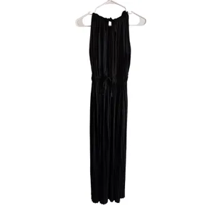 Maje Pleated Halter Jumpsuit Womens 34 XS Black Wide‎ Leg Elegant Evening thumbnail 2