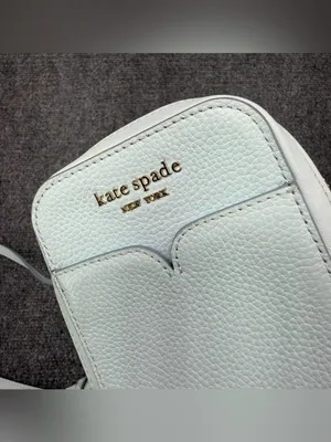 KATE SPADE Zeezee North South Phone Crossbody Light Blue Pebble Leather thumbnail 4