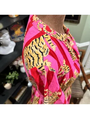 The Roots Pink Tiger Stripe Dress – Tagged XS, Fits Up to Small thumbnail 6