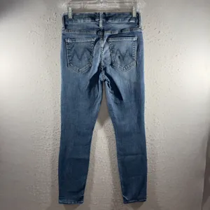 1303 | Mother High Waisted Looker Crop Bake Sale Brawl Jeans Blue Womens 27 thumbnail 2