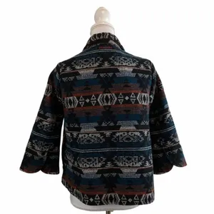 BILLABONG‎ Women's Small Aztec Multicolor Tapestry Print Fall Autumn Jacket thumbnail 3