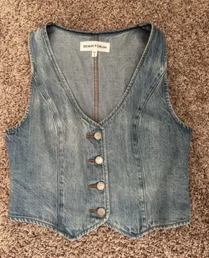 Denim Forum Aritzia Vest 90s Mia Denim thumbnail 1