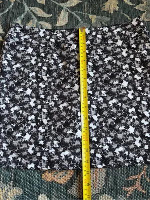 Tranquility Black & White Floral Print Active Women's Skort Size M thumbnail 2