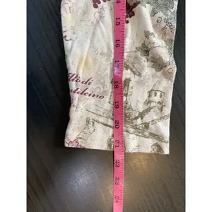Christopher & Banks Vtg Y2K Italian Winery Scene Shirt Embellish Top USA Classic Romantic Watercolor thumbnail 14