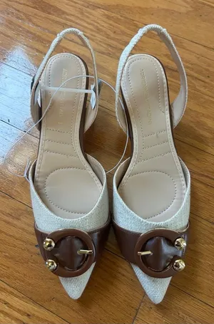 NEW Adrienne Vittadini women sling back shoes size 7.5 thumbnail 1