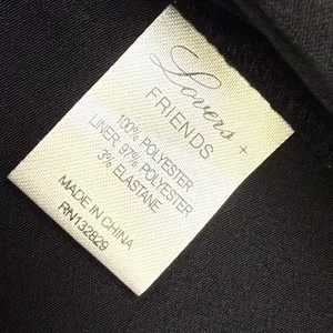Lovers + Friends Womens XS Black Silver Metallic Shimmer Racerback‎ Camisole Top thumbnail 5