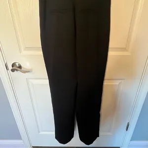 Anthropologie The Essential Slim Jumpsuit Black Spaghetti Strap Sz 0 thumbnail 9