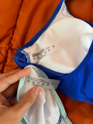 Blue And White Striped Bikini Set thumbnail 3