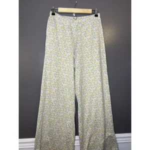 Gilly Hicks Pajama Pants Womens Medium White Floral Jersey Lounge Sleep Cozy thumbnail 2