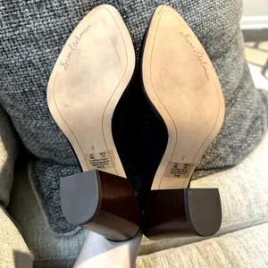 Sam Edelman Bates Perforated Suede Mules Sz 8 thumbnail 5