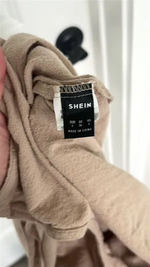 SHEIN cotton beige overalls  thumbnail 3
