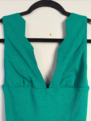 Vix Paula Hermanny Firenze Dakota Scallop One- Piece Swimsuit Green SIze Medium thumbnail 4