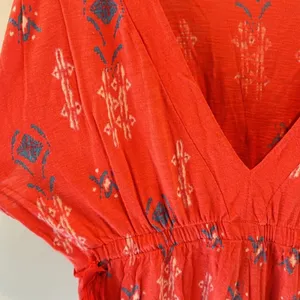 American Eagle Outfitters Large Vintage‎ Y2K Boho Coral Tribal Print Top thumbnail 4