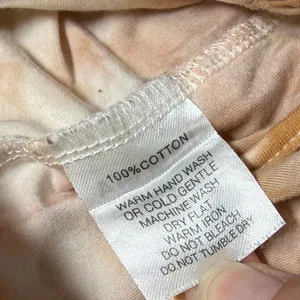 I.AM.GIA Tan White Tie Dye Ruched V-Waist Wide Leg Flare Pants XS thumbnail 7