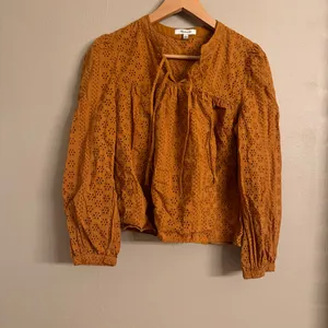 MADEWELL Eyelet Double-Tie Peasant Top‎ thumbnail 2