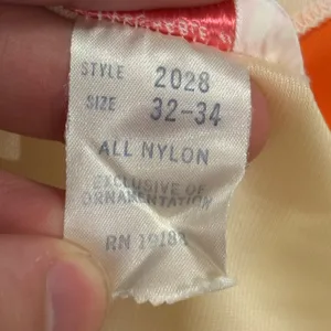 Vintage y2k sears 60s sheer nightgown yellow trim retro 70s dress 32-34 small thumbnail 15