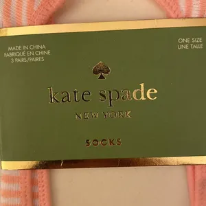 Kate spade socks - non slip heel - one size - new w tags thumbnail 3