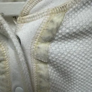 Free People Off White Textured Long Sleeve Henley Snap Button Top Womens XS‎ thumbnail 5