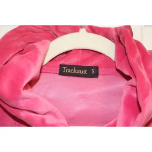 Pink Velour Tracksuit Set thumbnail 9