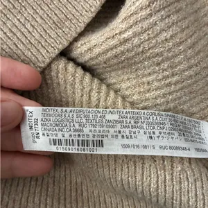 Zara Women's Elegant Beige Knit Cardigan Sweater S thumbnail 11