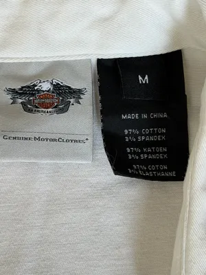 VTG Harley Davidson Motorcycle Vest Corset Back Women’s Size Medium White thumbnail 8