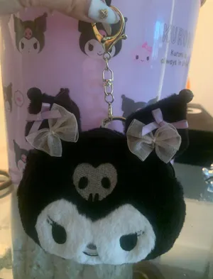 Hello Kitty Sanrio Kuromi Pouch Key Chain. thumbnail 1