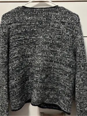 Abercrombie & Fitch Novelty Button Tweed-Inspired Sweater Jacket thumbnail 4