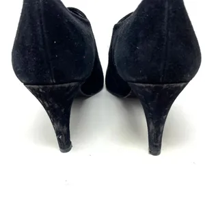 Stuart Weitzman Black‎ Suede Pointed Toe Stiletto Heel Ankle Bootie Size 7.5 thumbnail 6