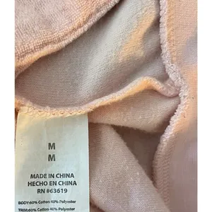 Bebe Bling Sparkle Hoodie Pink Terry Cloth Full Zip Close Size Medium Y2K thumbnail 4