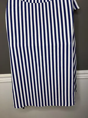 Juicy Couture Dress Womens Small Blue Stripe Belted Sleeveless Shift Nautical thumbnail 11
