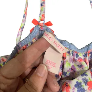 Victoria’s Secret floral and lace babydoll top size S thumbnail 3