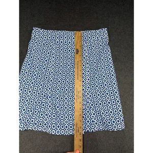 Rip Skirt Hawaii Dot Dot Dot Classic Blue and‎ White Print Size Small thumbnail 3