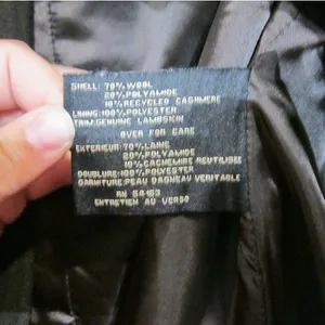Cole Haan Chocolate Pea Coat Jacket Sz 10 thumbnail 12