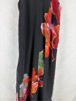 Anthropologie Maeve Cayman Silk Halter Maxi Dress Size S thumbnail 8