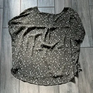 Maurices gray and White Patterned Blouse thumbnail 4