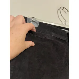 Madewell The Petite Wide-Leg Pant in Corduroy Black Coal Size 26P thumbnail 7