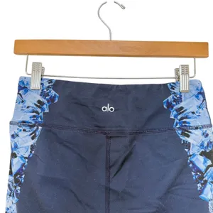 ALO Yoga High Waist Air Brush Leggings Dark Crystal Sky Blue Sz XS thumbnail 5