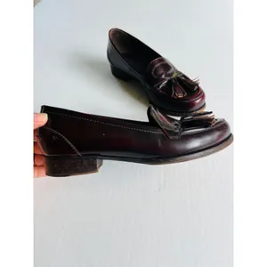 Bottega Veneta Sz 35.5 Merlot Astaire Calfskin Leather Slip On Loafer Shoes thumbnail 2