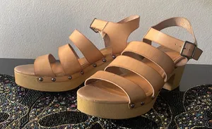 Jcrew heeled sandal clogs 👡 thumbnail 1