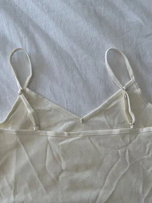 Clean girl white camisole thumbnail 4