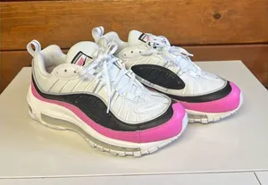 Nike Wmns Air Max 98 SE China Rose Pink White Sneaker AT6640-100 Size 6 thumbnail 1