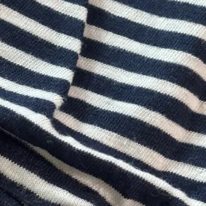 J.Crew Womens Navy White Striped 100% Linen Short Sleeve T-Shirt Size L RN77388 thumbnail 7