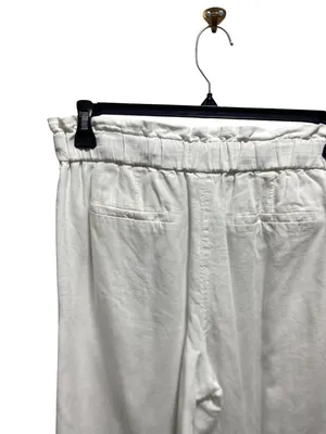 1901 Linen Blend Lined Pants White Size M Beach Coastal Minimalist Vacation Cute thumbnail 11
